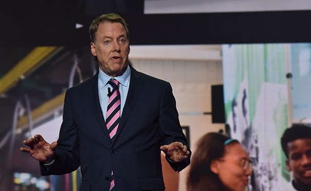 Bill Ford speaking to an audience