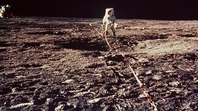 Neil Armstrong on the Moon