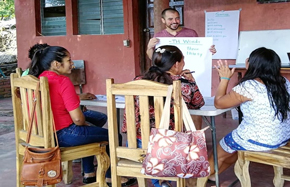 children and teacher