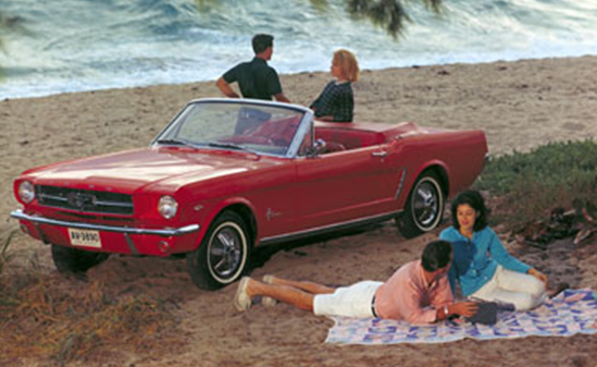 Color photo of 1965 Ford Mustang