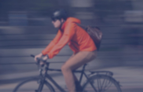 man on bike
