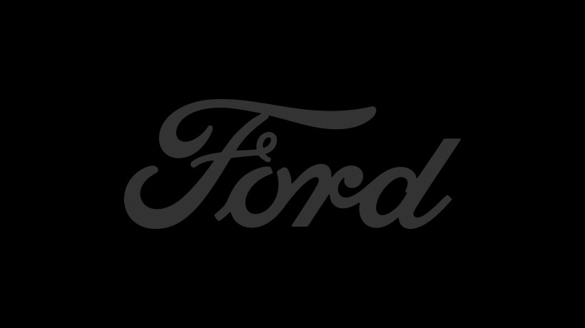 ford logo with black background