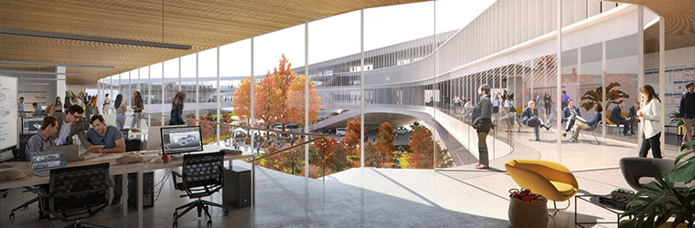 Open area of the Dearborn campus