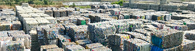 Large cubes of waste