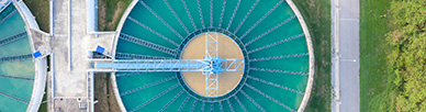 Large industrial equipment used for water reuse and recycling