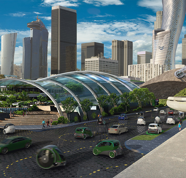 A futuristic world