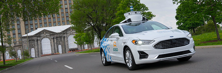 An Argo self-driving vehicle
