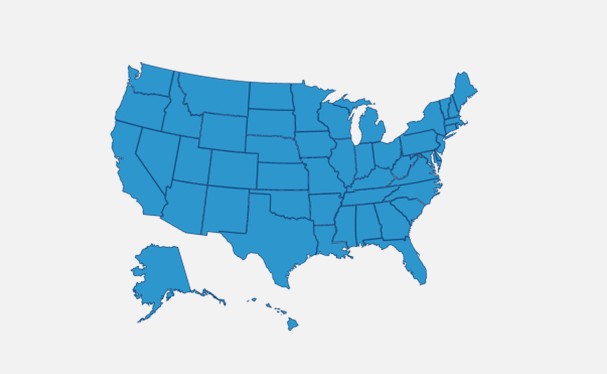 Image of map of the United States