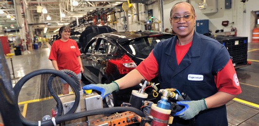 Employees at Michigan Assembly Plant