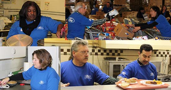 Ford Volunteers help out for Accelarated Action Day.