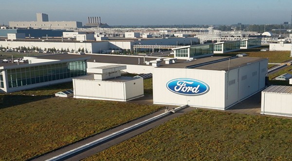 An arial picture of the Ford Rouge Center