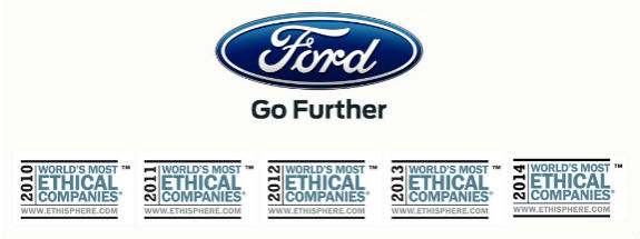 Ford Motor Company 2014 Ethisphere Award