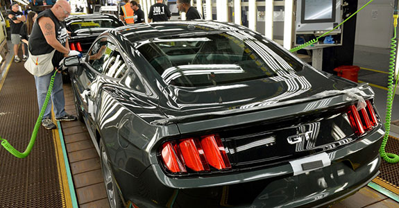 mustang assembly at flatrock plant