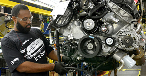 ford mustang engine assembly flatrock plant