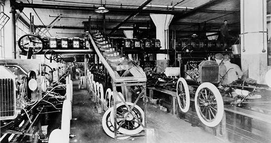 1914 Ford Highland Park Plant Assembly Line