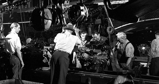 1946 Ford Engine Assembly Line