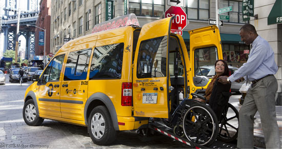 Ford Transit Connect Taxi Customized by MobilityWorks Commercial