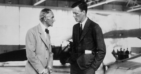 Henry Ford and Charles Lindberg