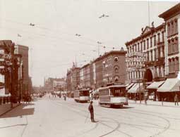 Image of: Woodward Avenue, north from Jefferson Avenue, Detroit