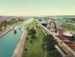 Image of: The Locks, Sault Ste. Marie, Michigan