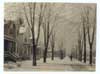 Image of: Winter morning-corner of Second Avenue and Canfield Avenue, Detroit, Michigan