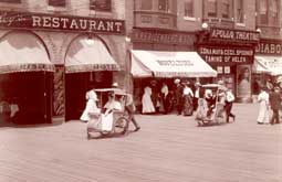 Image of:  Rolling Chairs on the Boardwalk, Atlantic City, New Jersey