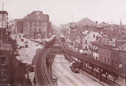 Image of: Elevated Railroad, Cooper Union, New York City