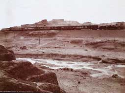 Image of: "The California Limited" Train at the Pueblo Laguna, Cibola County, New Mexico