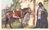 Image of: Irene Rock with Pony, Assinaboin Tribe, Fort Belknap, Montana