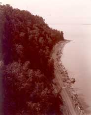 Image of: North Boulevard Along the Lake from Arch Rock, Mackinac Island, Michigan