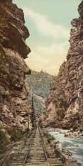 Image of: Three scenic views of Colorado mountain canyons, view 2