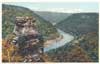 Image of: Chimney Rock and New River Canyon Near Fayette, West Virginia