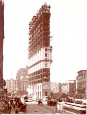 Image of: Construction of Times Building, New York City 