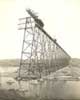 Image of: Erecting Lethbridge Iron Viaduct, Lethbridge, Alberta, Canada