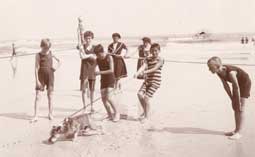 Image of: On the beach at Far Rockaway, Long Island, New York