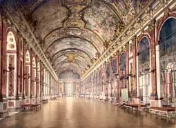 Image of: Versailles, Galerie des Glaces, France (Gallery of windows)