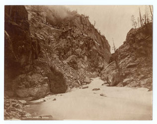 Image of Canyon of the Rio Las Animas, photoprint