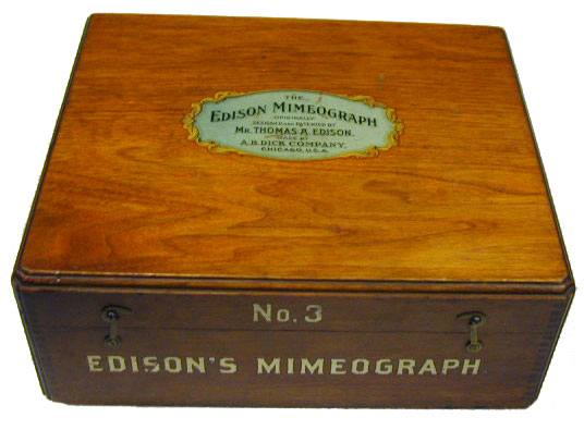 Image of Edison Mimeograph Machine