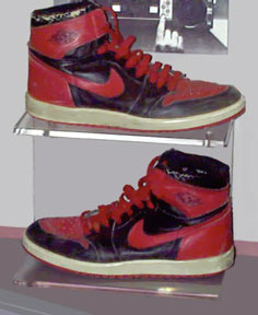 Air Jordans on exhibit