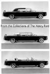 Three images of limousine with various configurations of roof panels.  P.833.122900.179