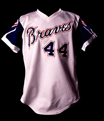 Uniform jersey worn by Hall of Fame right fielder and all-time home run leader Hank Aaron. Milo Stewart Jr. / National Baseball Hall of Fame Library
Cooperstown, New York